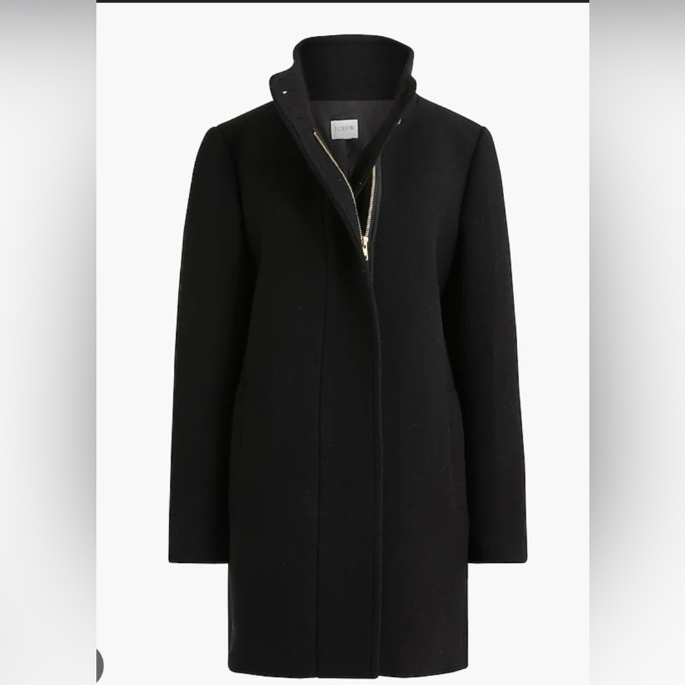 J. Crew Women's Elegant Black Trench Coat